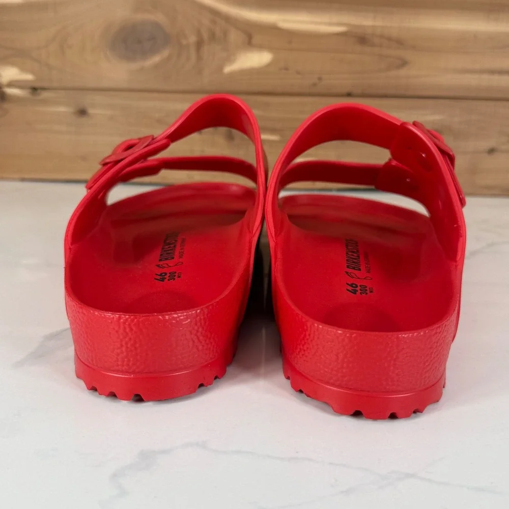 Birkenstock Arizona Essentials EVA Red Sandals Mens 13 EU 46 Waterproof Slides